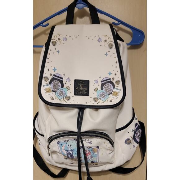 Disney Loungefly The Nightmare Before Christmas Tarot Card Slouch Backpack Rare - Picture 1 of 13